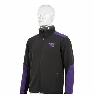 Men's Huskies Jacket Black and Purple Jacket